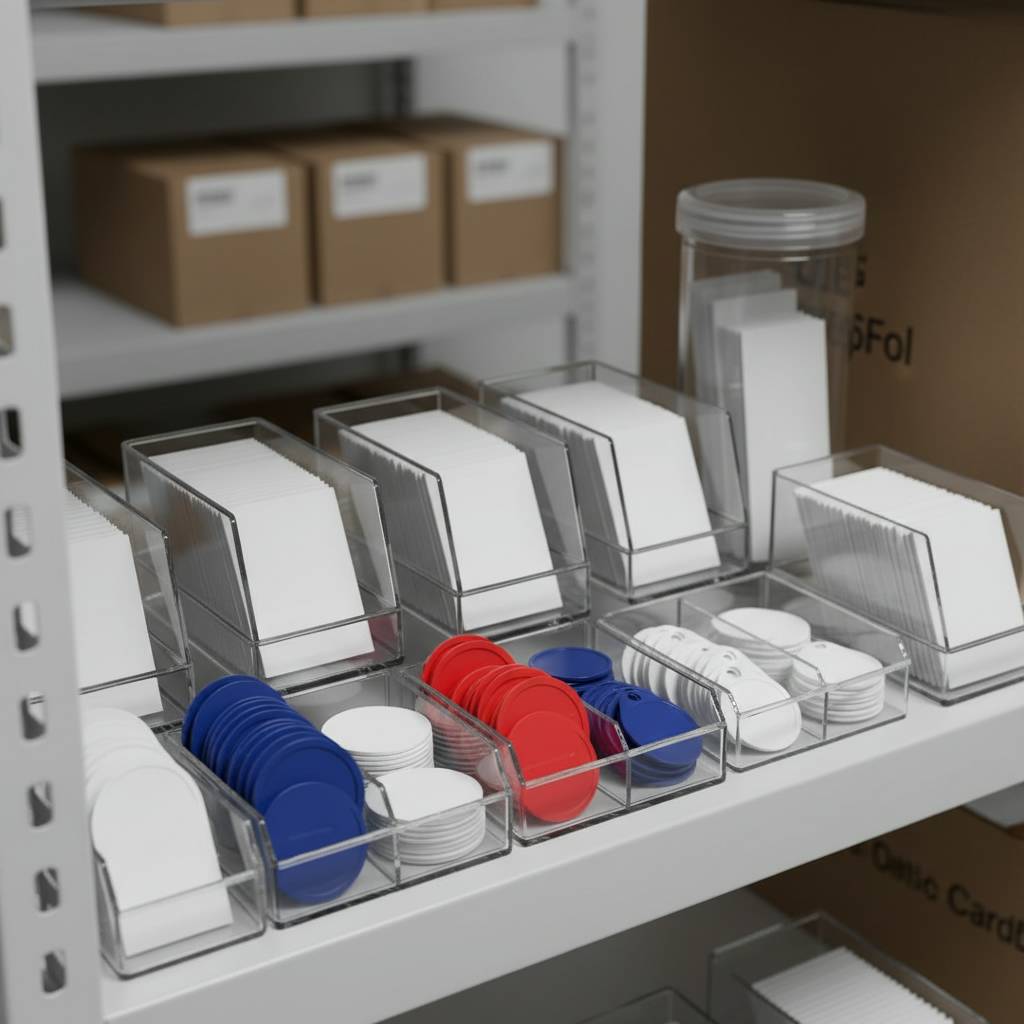 Custom Sized and Shaped Card Storage