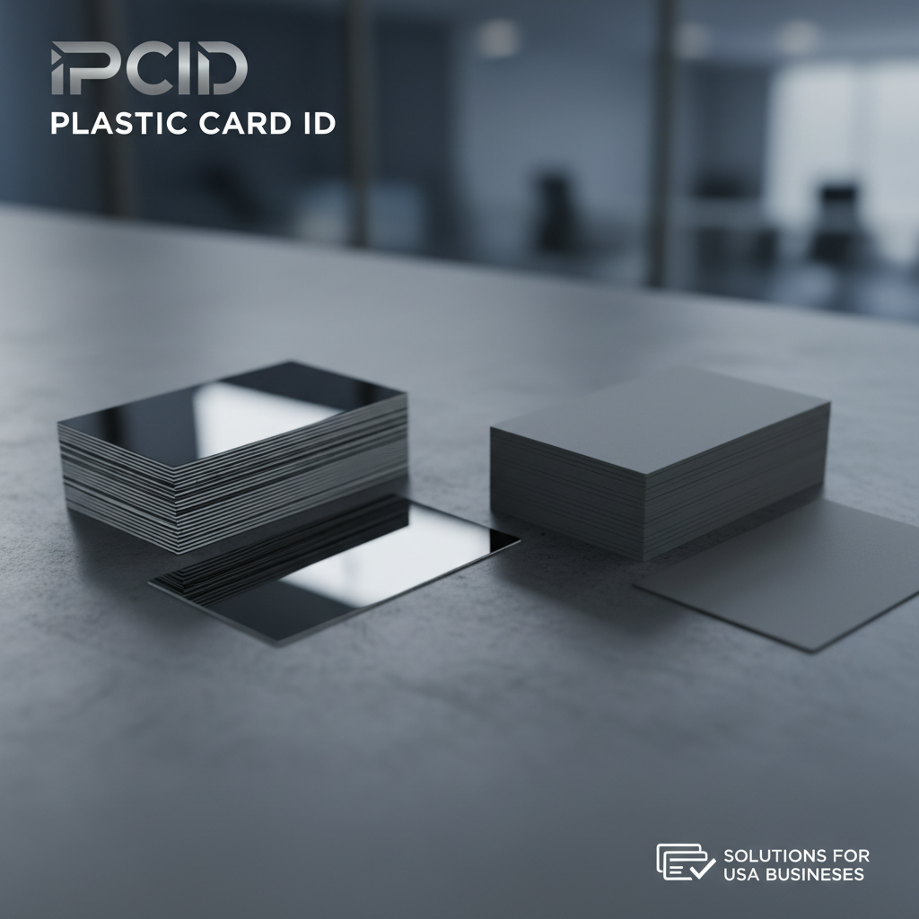 Understanding the Physical Difference Between Glossy and Matte Plastic Cards