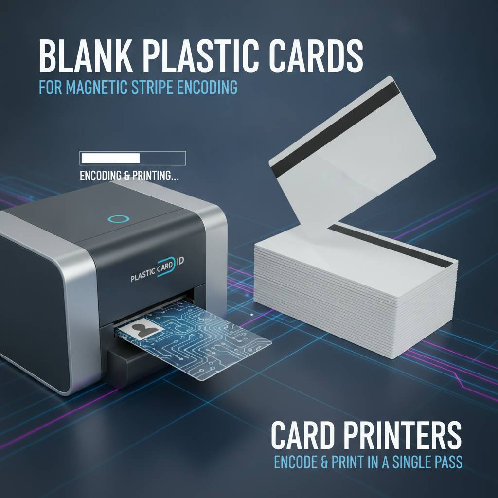 Card Printers That Encode and Print in a Single Pass